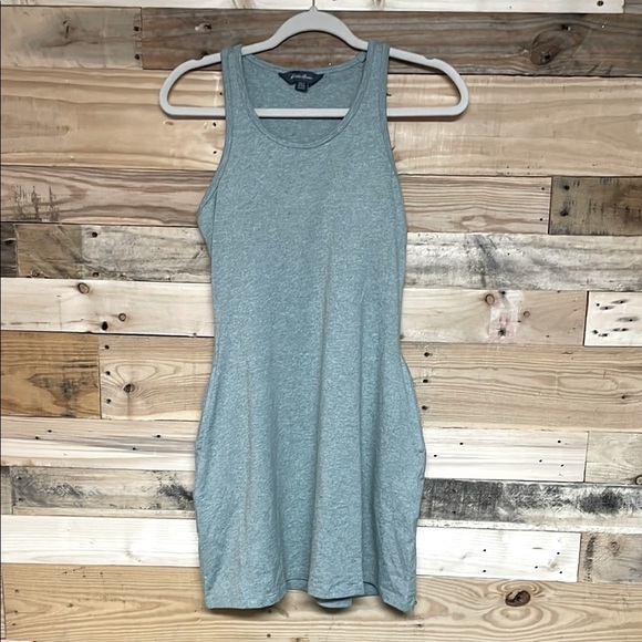 Eddie Bauer size XS Gray Buttery Soft Athletic Super Stretchy Dress with Pockets - Picture 1 of 9